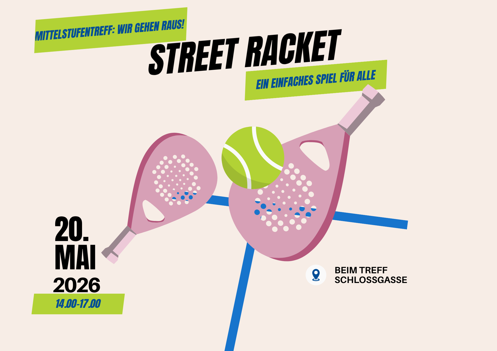 Street Racket Flyer (A4 (Querformat))